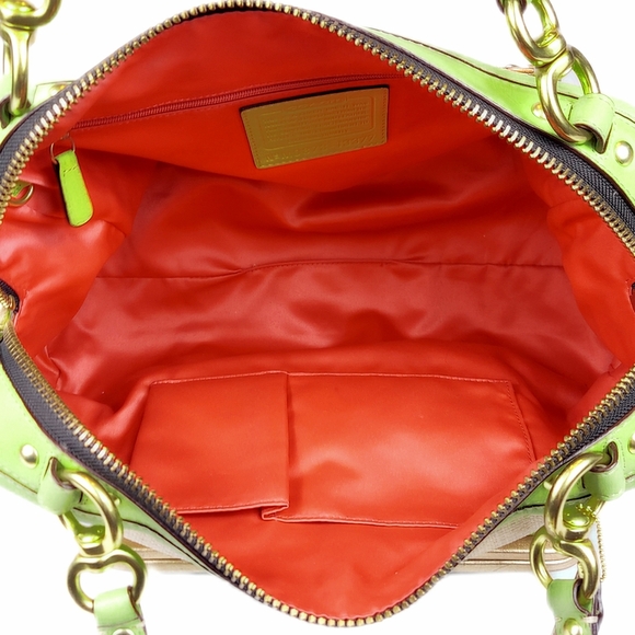 RARE COACH Ltd Ed Pinnacle Genuine Python & Ostrich Leather Hampton Satchel Bag - Picture 5 of 5